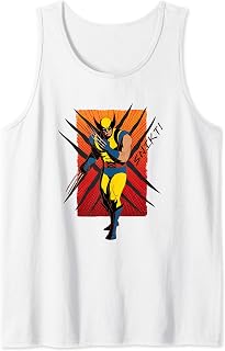 Marvel X-Men '97 Wolverine Vintage Snikt Slash Comic Panel Tank Top