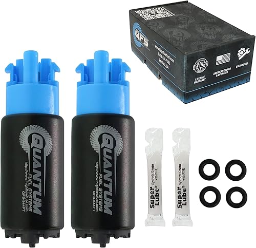 QFS-344FT-1009-2 - Kit de bomba de combustible doble doble de 265 LPH - E85 Flextech repuesto para Nissan SkylineGT-R GTR 2009-2013 VR38DETT