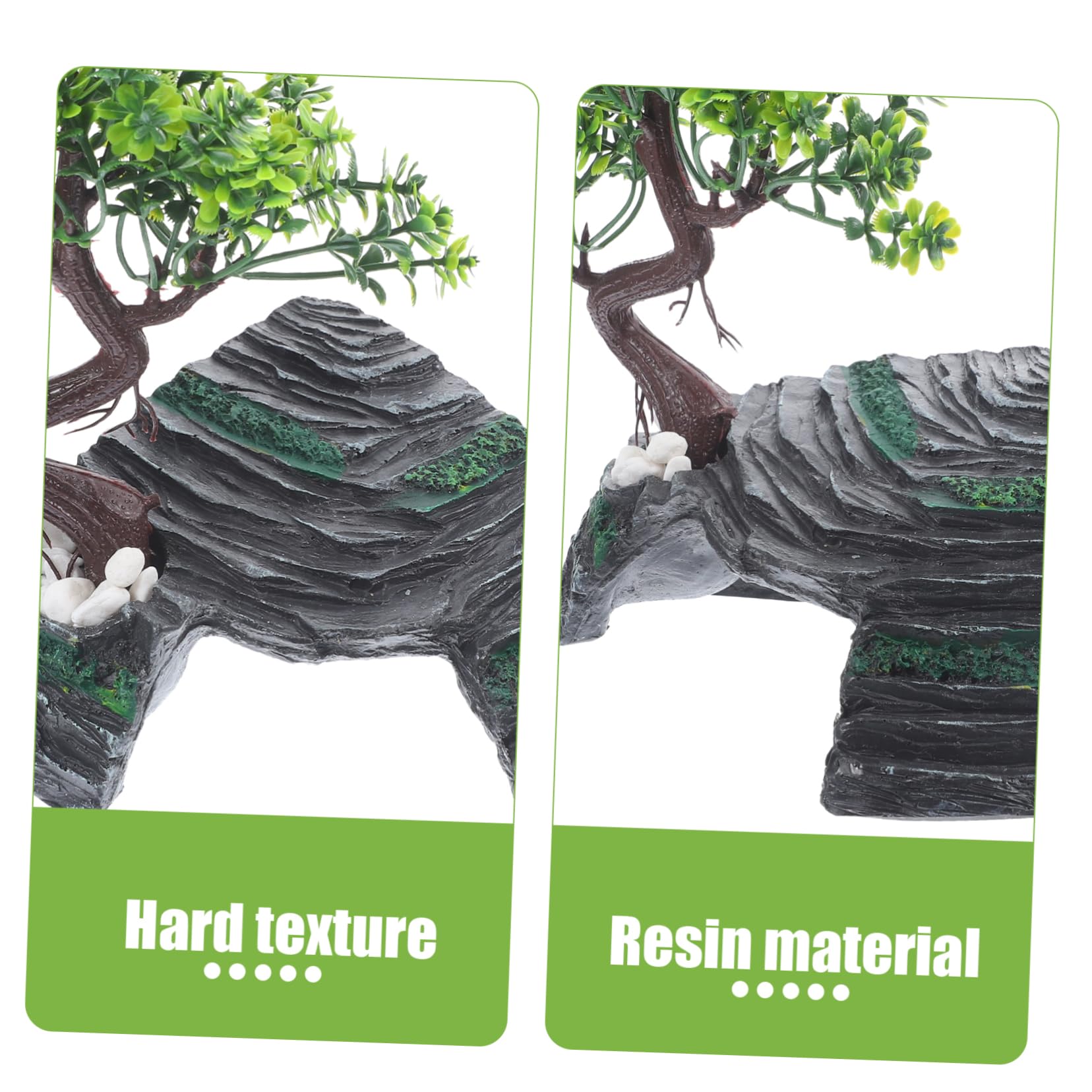 DOITOOL 1juego Decoración De Terrario De Resina para Reptiles Refugio Natural De Roca para Lizard y Anfibios Diseño Especial para Crear Oscuros Resistente y Seguro para Mascotas