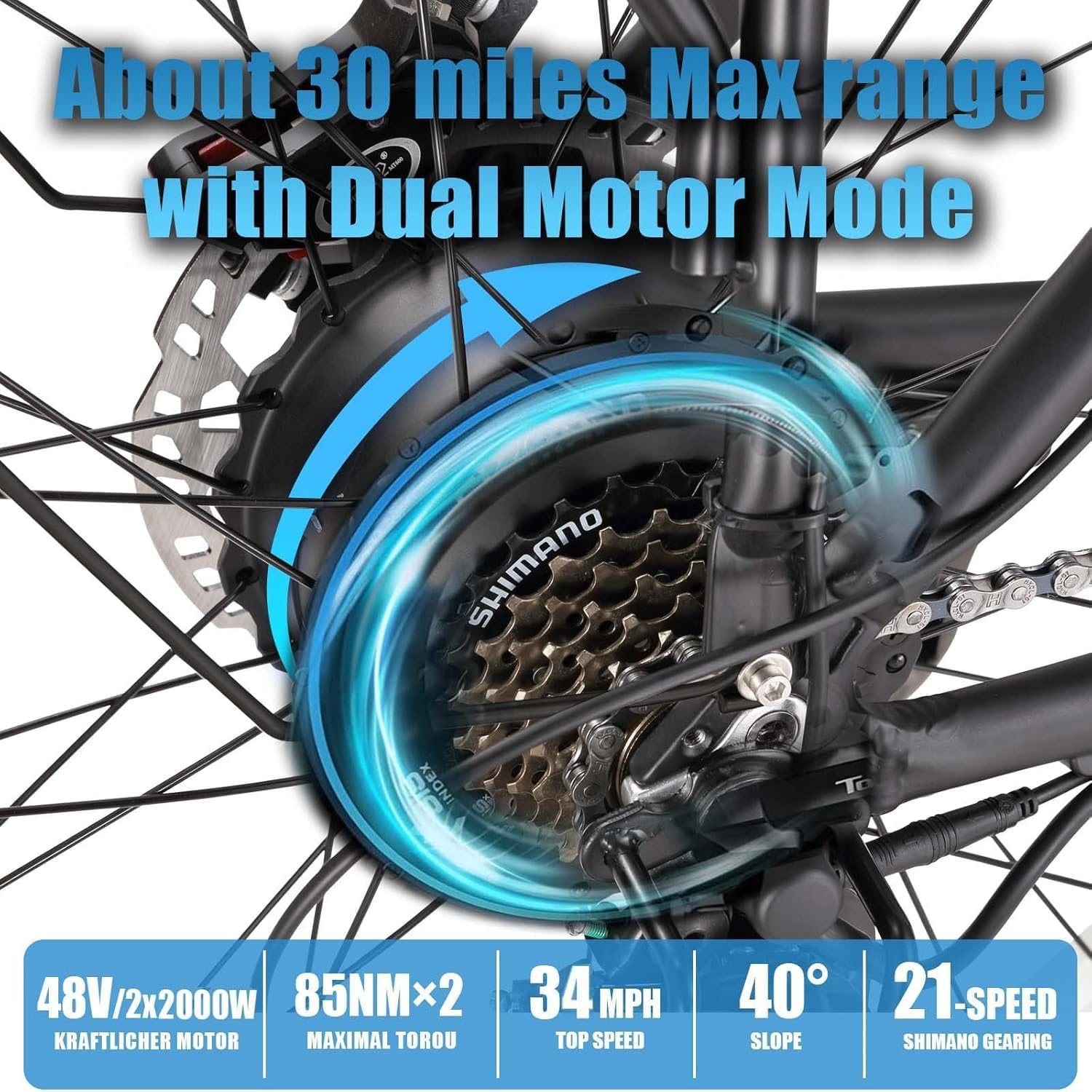 KETELES K800 Electric Bike with dual motors highlighted