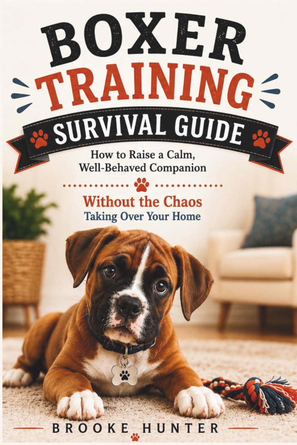 Boxer Training Survival Guide: The Practical Guide to Raising a Well-Behaved, Calm and Loyal Boxer Without Losing Your Mind (Dog Training Survival Guide Series)