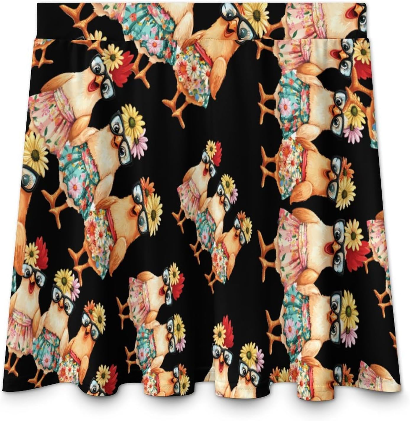 Three French Hens Women Tennis Skirt Print Golf Skirts Mini Casual Workout Skorts