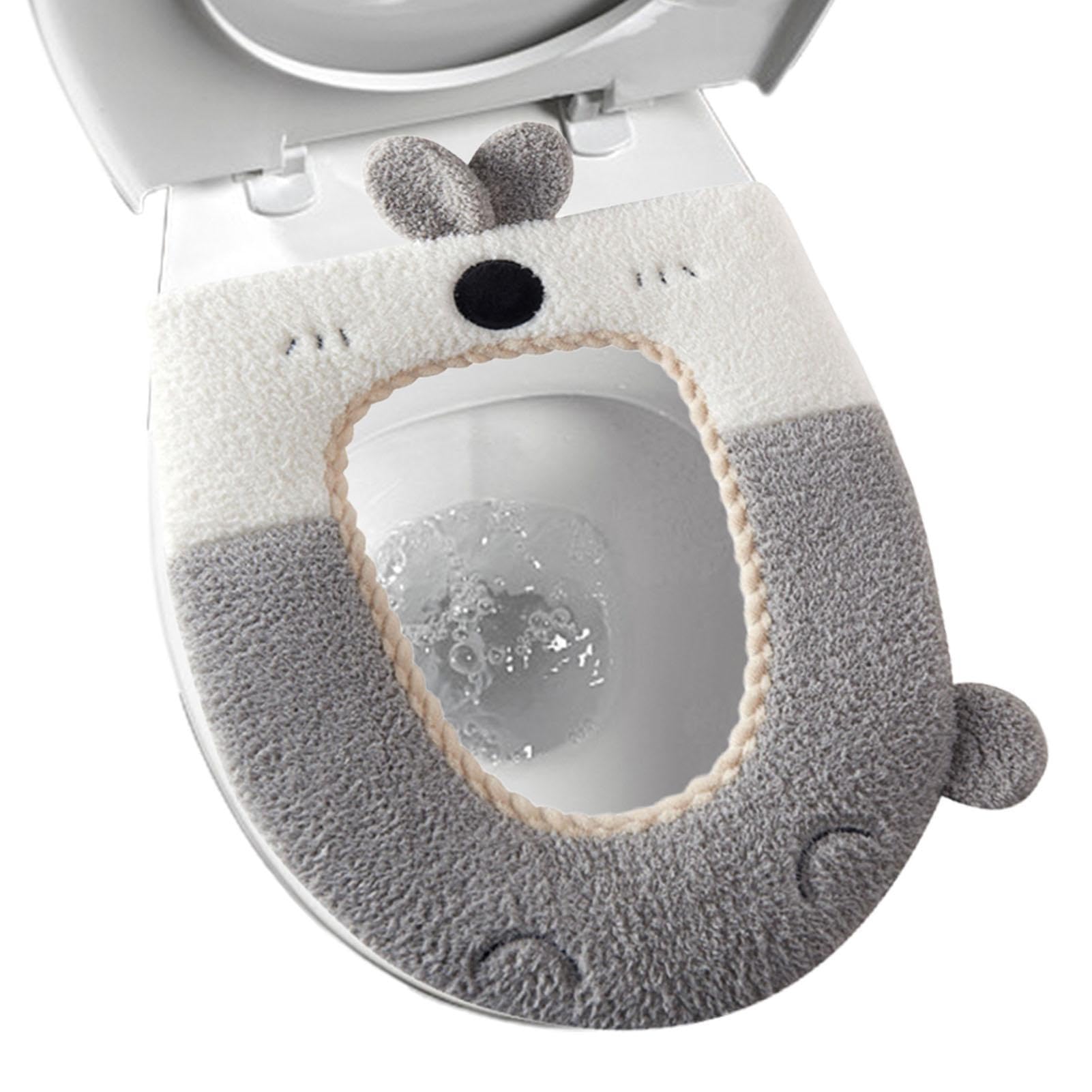 Kumprohu Soft Toilet Seat Pad - Toilet Seat Cushion Pad | Washable Thicken Pad Cushion, Warm Toilet Seat Cushion Mat for Bathroom Toilet