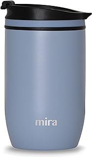 MIRA 12 oz Travel Coffee Mug - Insulated Stainless Steel Tumbler with Screw Lid - Olympic