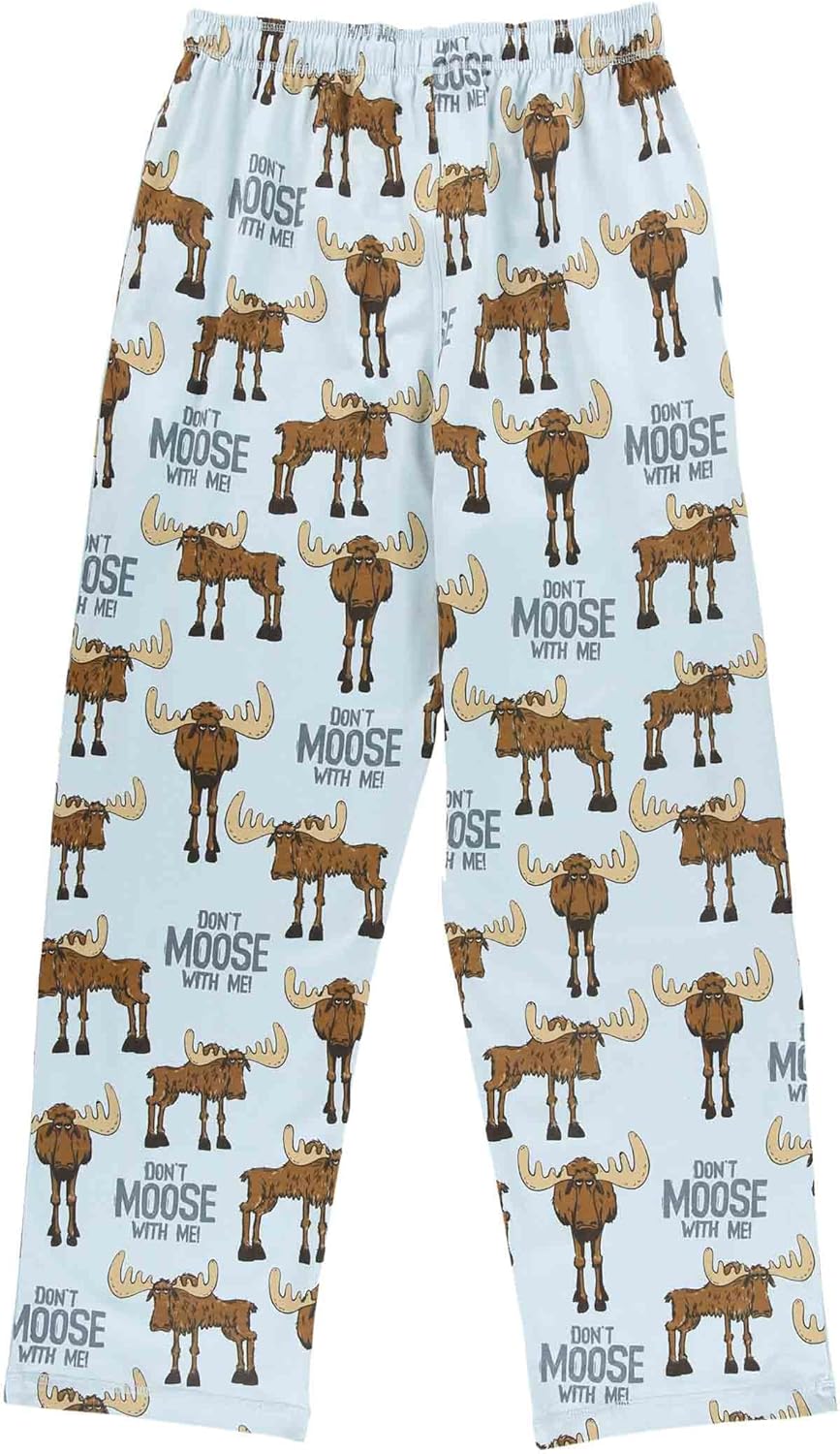 Lazy One Funny Moose Pajama Pants for Men, Men's Separate Bottoms, Lounge Pants - Image 5