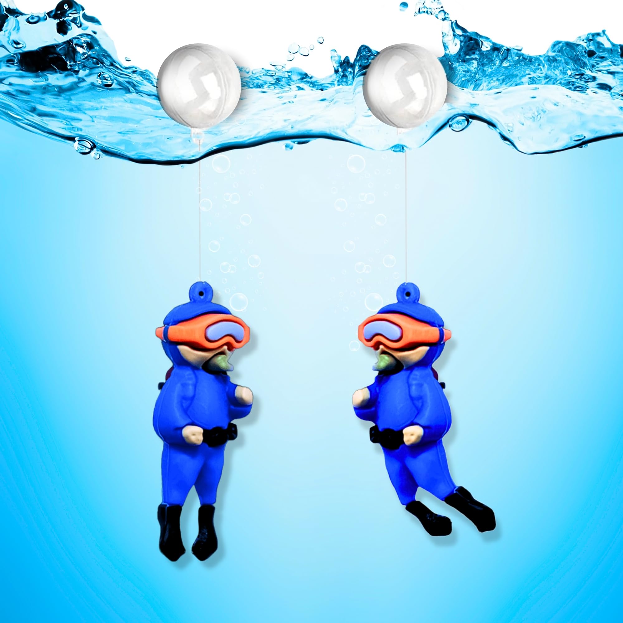 BURAQ Pets 2 Pcs Aquarium Floating Cartoon Diver Toys, Fish Tank Ornaments Decor Toy, Aquarium Accessories for All Kinds of Fish & Aquatic Pets (Diver) (B0D47L7WGN) Amazon Price History, Amazon Price Tracker