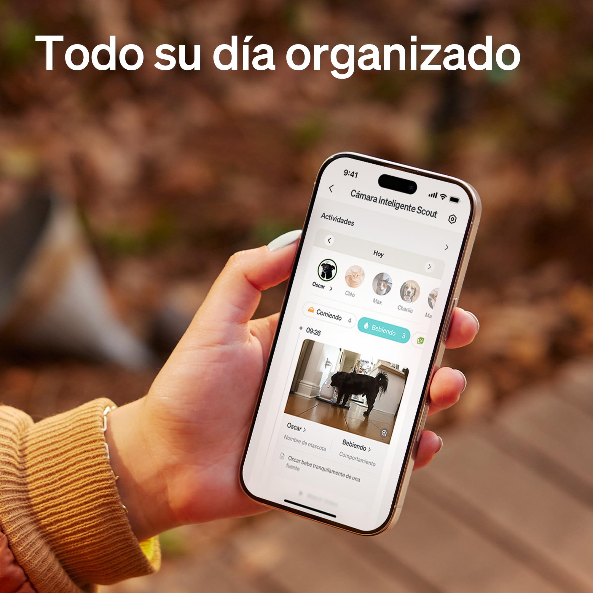 PETLIBRO Cámara Mascotas 360° con App, Detección Automática de Gatos/Perros y Grabación de Comportamiento, Visión Nocturna, Audio Bidireccional, WiFi 2.4GHz, 1080P HD, Modo Privacidad