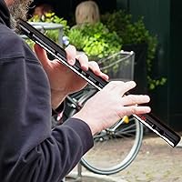 Vista 3 de Flauta de bambú tradicional, mini estable, clásico, duradero, fácil de aprender, instrumento musical vintage hecho a mano, profesional para adultos