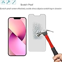 Vista 5 de Ailun 2Pack Privacy Screen Protector for iPhone 13 [6.1 inch] + 2 Pack Camera Lens Protector, Anti Spy Private Tempered Glass Film,[9H Hardness] - HD