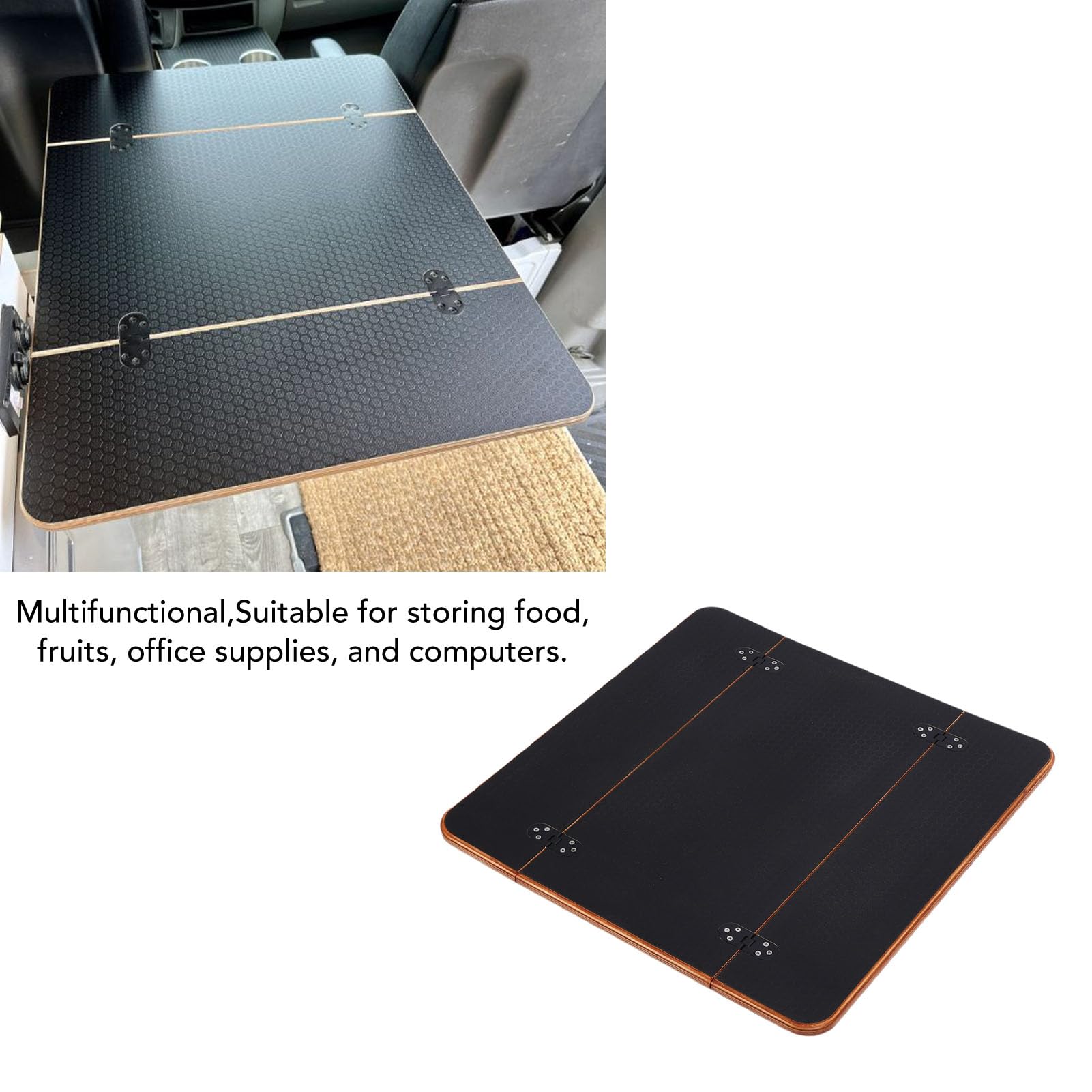 Pyhodi Tavolo per per Barca, Tavolo Universale Superiore 22 X 22 Pollici, Tavolo in Legno per Finitura Liscia Portatile per Yacht, Ponte Barca, Veicolo Commerciale, Casa Interno
