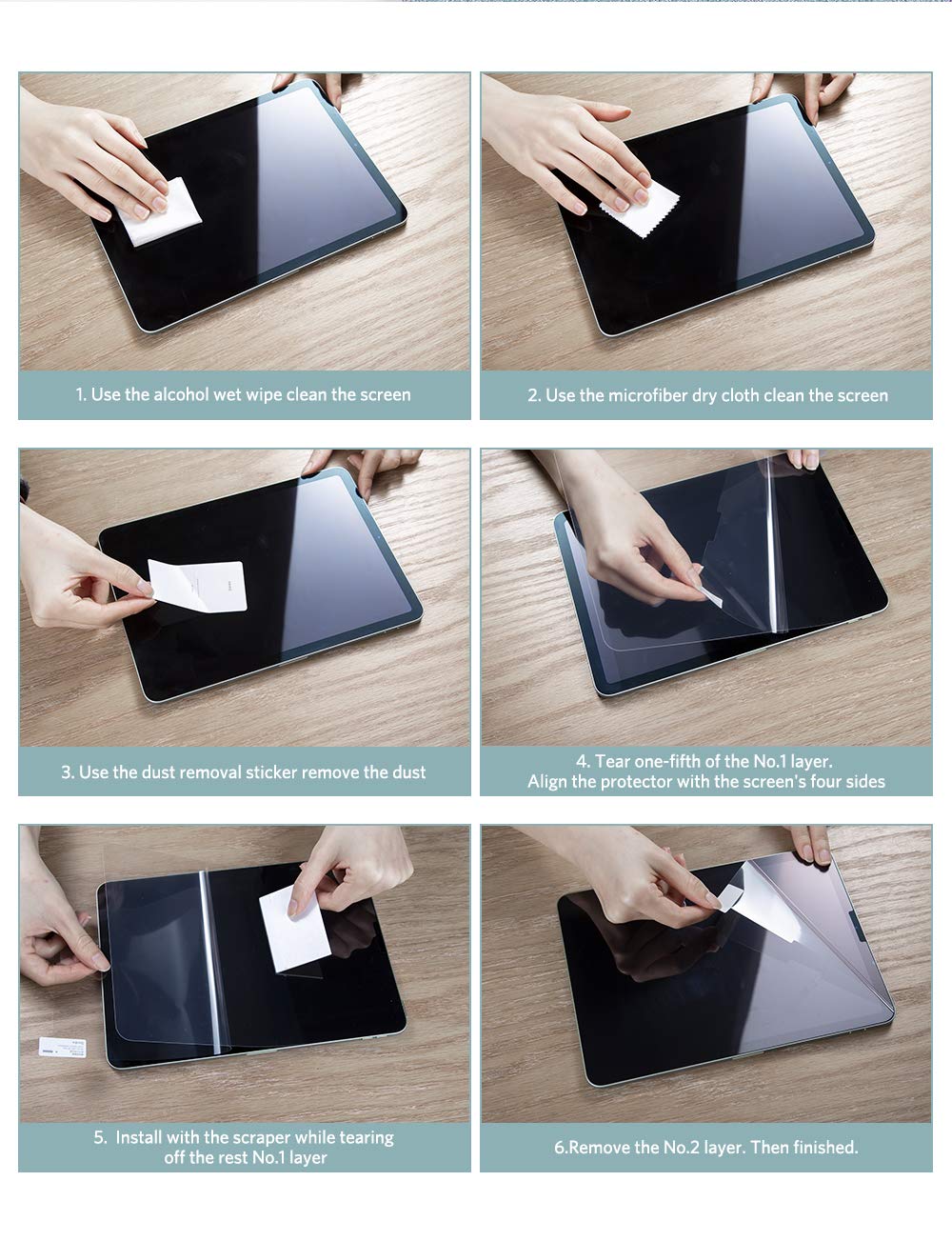 SUEEWE [2 Stuks] Beschermfolie Met Papiereffect Voor IPad Air 11 Inch 2024 Feel Like Mat Papier Pet Ontspiegeld Om Te Tekenen Schrijven 2128163429