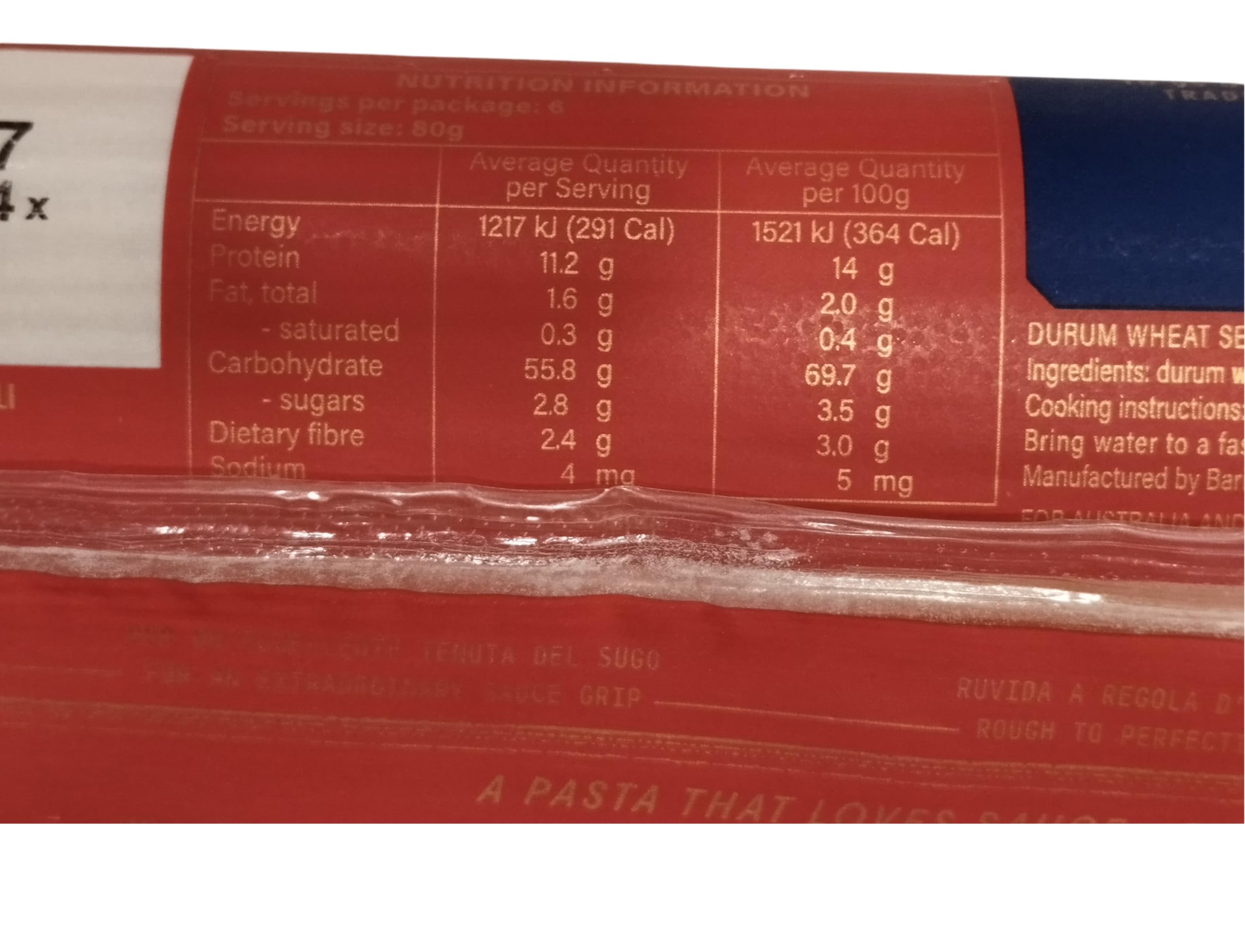 Barilla Pasta Spaghetti Al Bronzo 500Gms - Image 2 thumbnail
