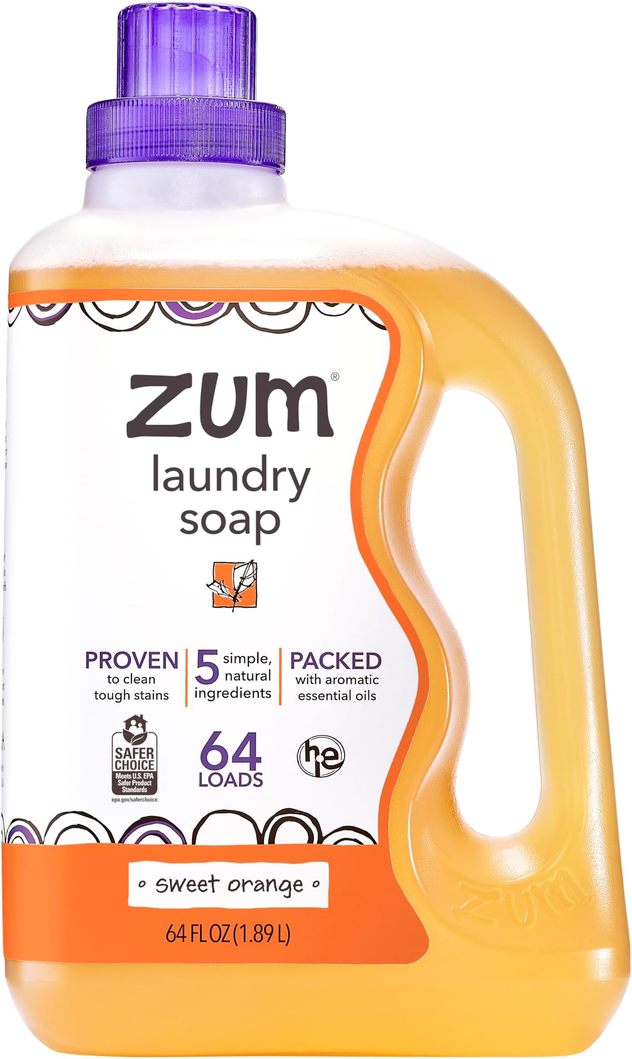 Amazon.com: Indigo Wild Zum Clean Laundry Soap - Plant-Based Liquid