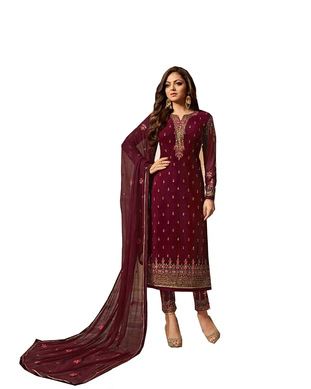 ZIYA Womens Ethnic Indian Pakistani straight salwar kameez 2601