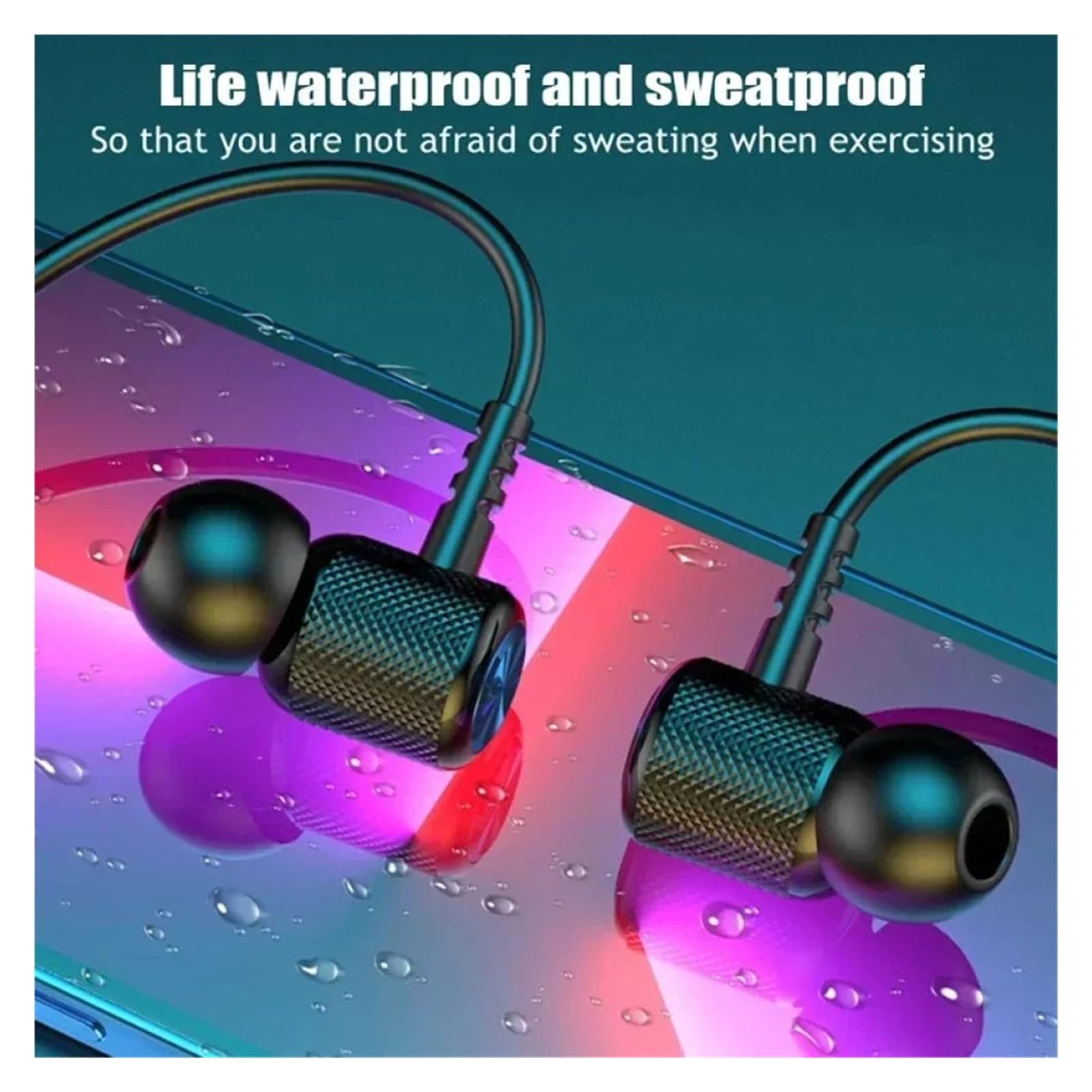 Cuffie Auricolari magnetici con archetto da collo Bluetooth Auricolari sportivi da corsa Auricolare Bluetooth 5.0 impermeabile con microfono