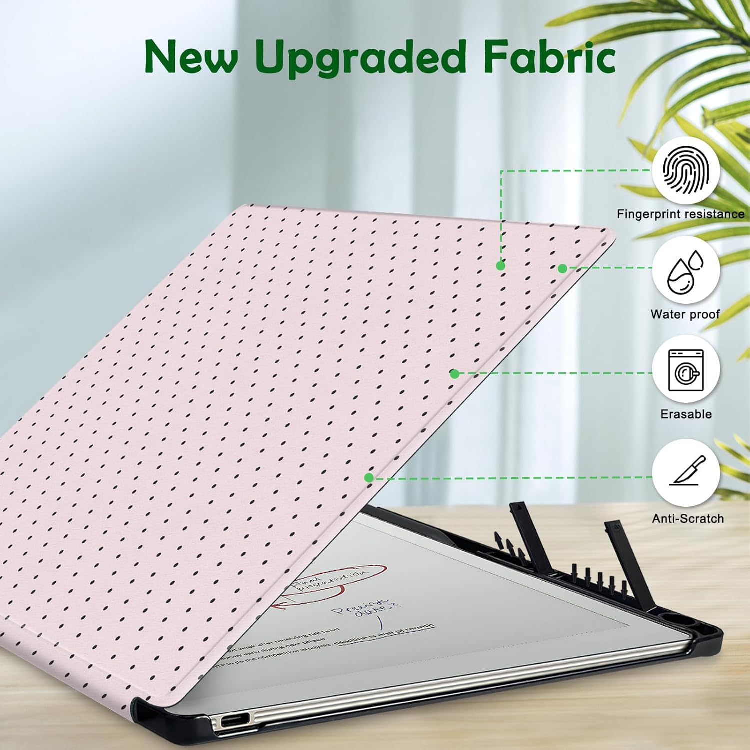 Case for Remarkable Paper Pro Tablet 11.8" (Released in 2024), Hard Back Shell Protective Book Folio Cover with Built-in Pen Holder, with Auto Sleep/Wake Function.