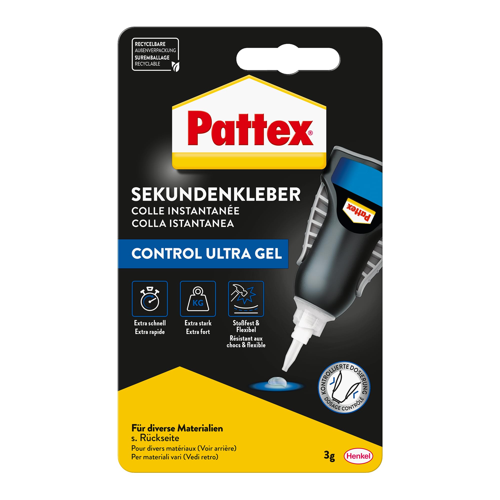 PattexPSG5C Ultra Ge Matic Superglue 3 Grams