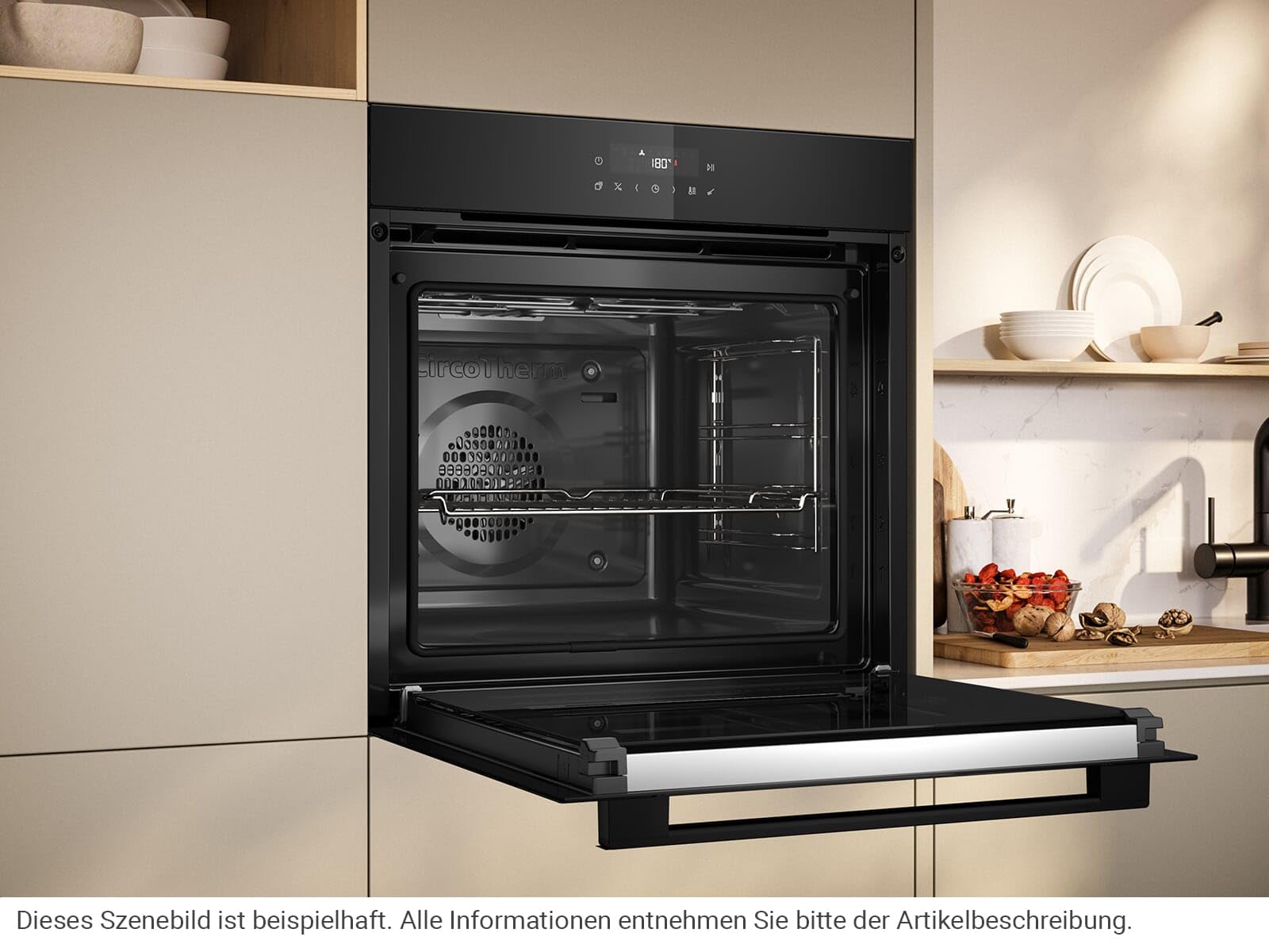 NEFF BTX46PIB0 Kit de cuisinière encastrable composé de cuisinière B2CCJ7AK3 60 x 60 cm Pyrolyse et EasyClean auto-nettoyage Air Fry & T46SBE1L0 plaque à induction, niveau de puissance, Touch Control