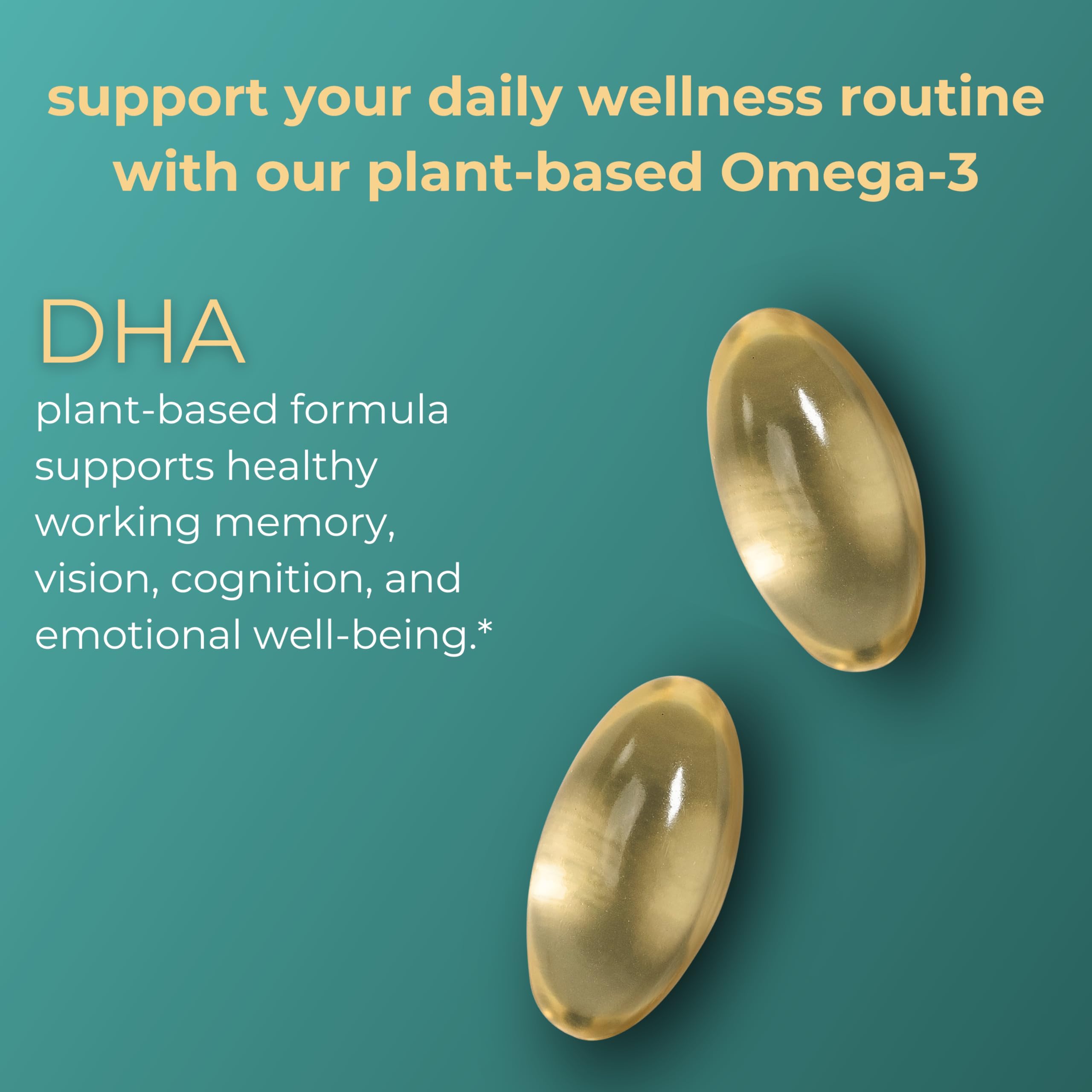 Iwi DHA Omega-3, 60 Softgels (30 Servings), Plant-Based Algae Omega 3, Brain, Eyes & Nervous System Support Dietary Supplement, Krill & Fish Oil Alternative, No Fishy Aftertaste — Amazon image 3