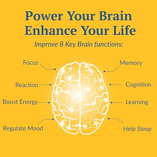 Miniatura 3 de Suplemento cerebral para memoria y enfoque, nootrópico para personas mayores y adultos, combustible para la energía cerebral y claridad mental, sin