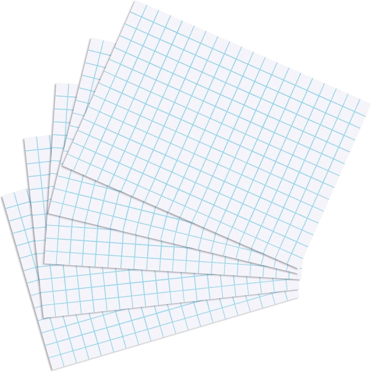 Herlitz Index Cards A5, Shrink Wrapped with Perforations a5 Checked