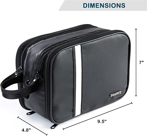 Miniatura 4 de BAGSPRITE Neceser para Hombres y Mujeres, Bolsa de Viaje con Gancho para Colgar, Bolsa de Cosméticos Resistente al Agua, Organizador de Kit de