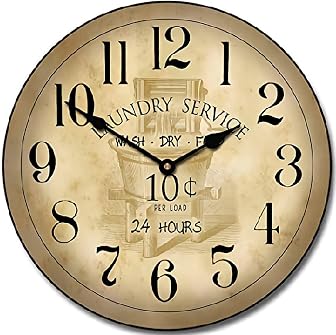 Vintage Laundry Room Wall Clocks