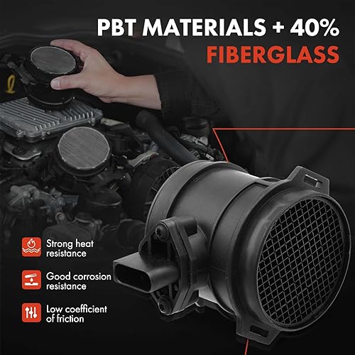 Miniatura 2 de A-Premium Conjunto de medidor de sensor de flujo de aire masivo con 5 pines compatible con DOHC, 6Cyl 3.2L 3.6L Compatible con Porsche Cayenne Base