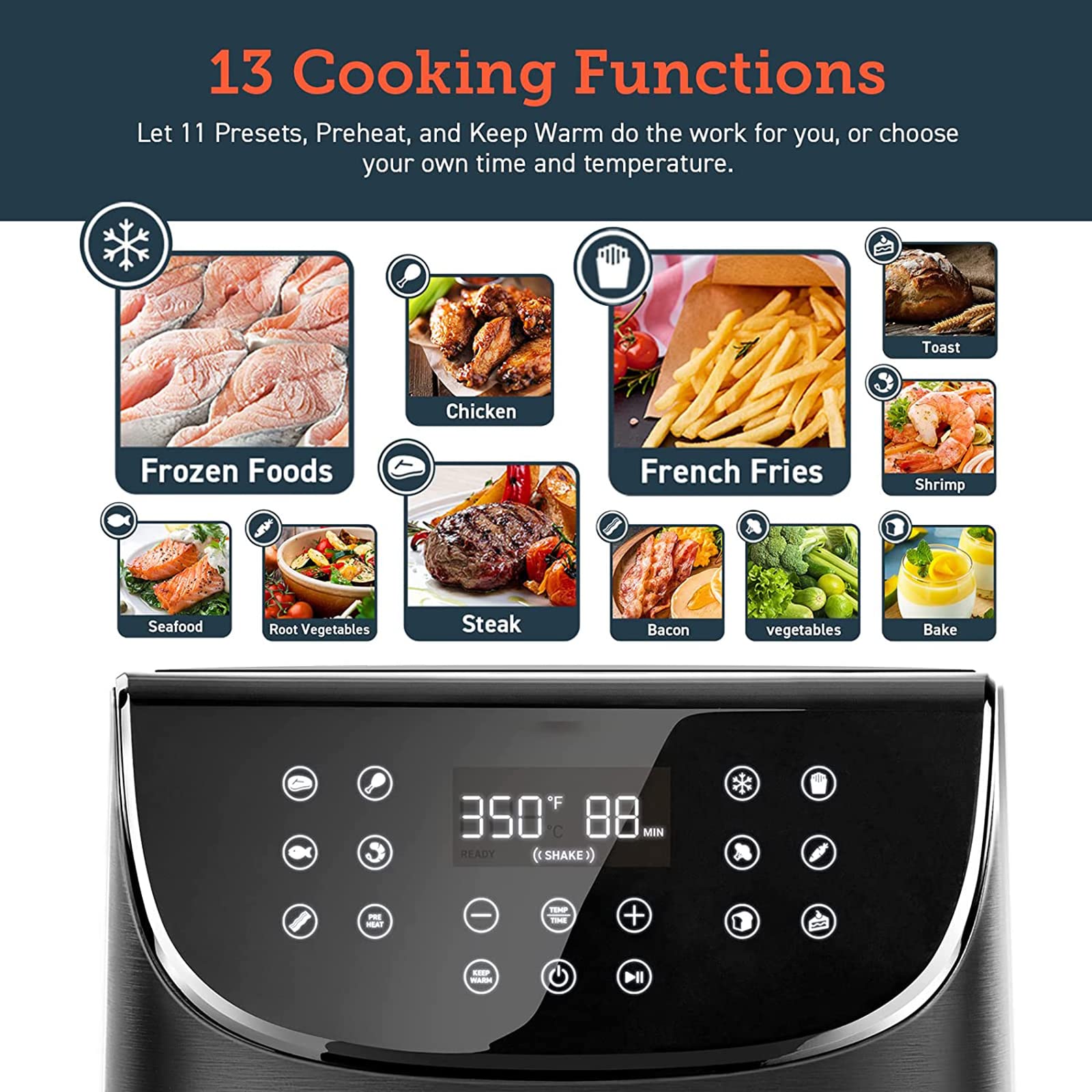 COSORI Smart WiFi Air Fryer(100 Recipes), Digital, 56 OFF