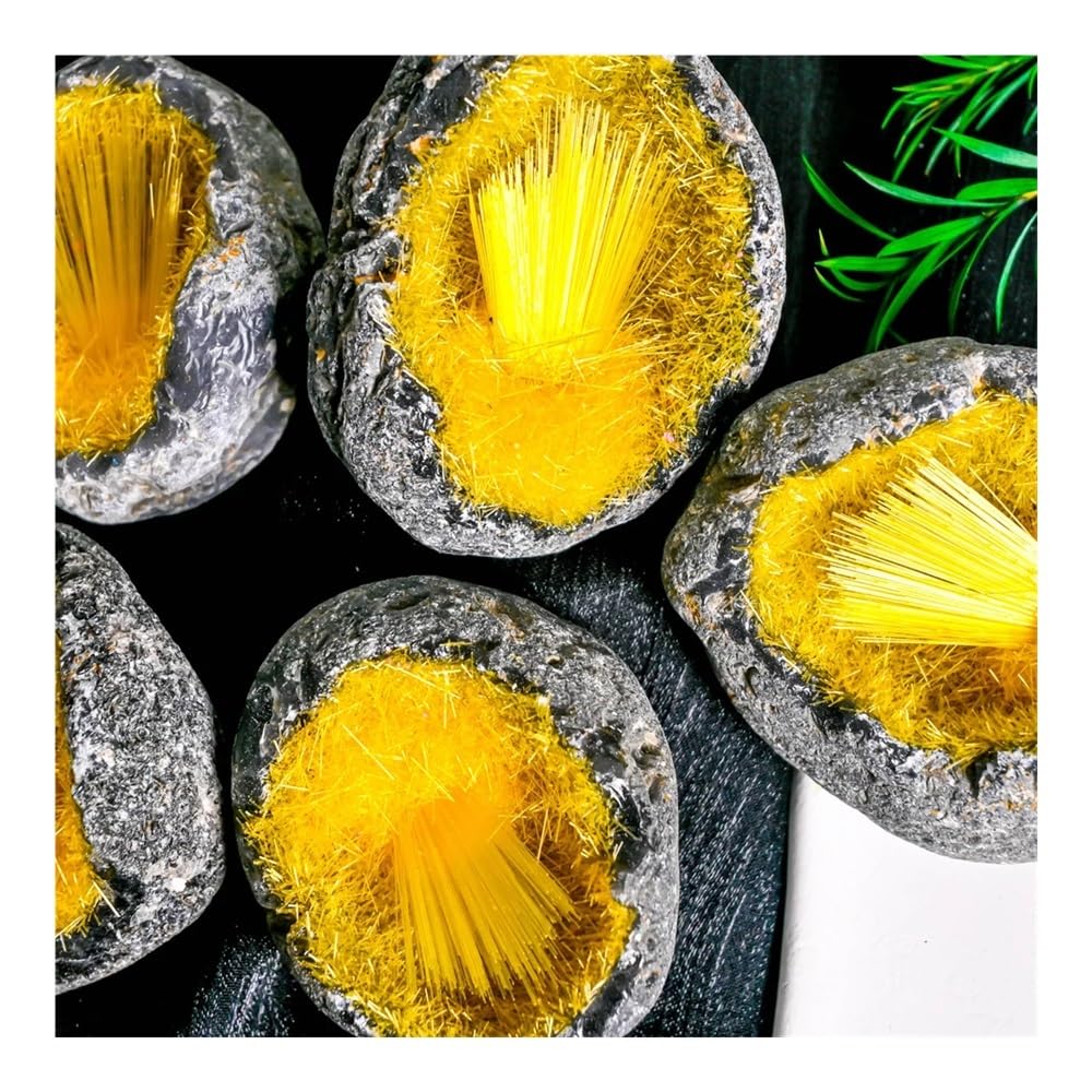 100-150 g 1 Pieza de Huevos de geoda Amarilla