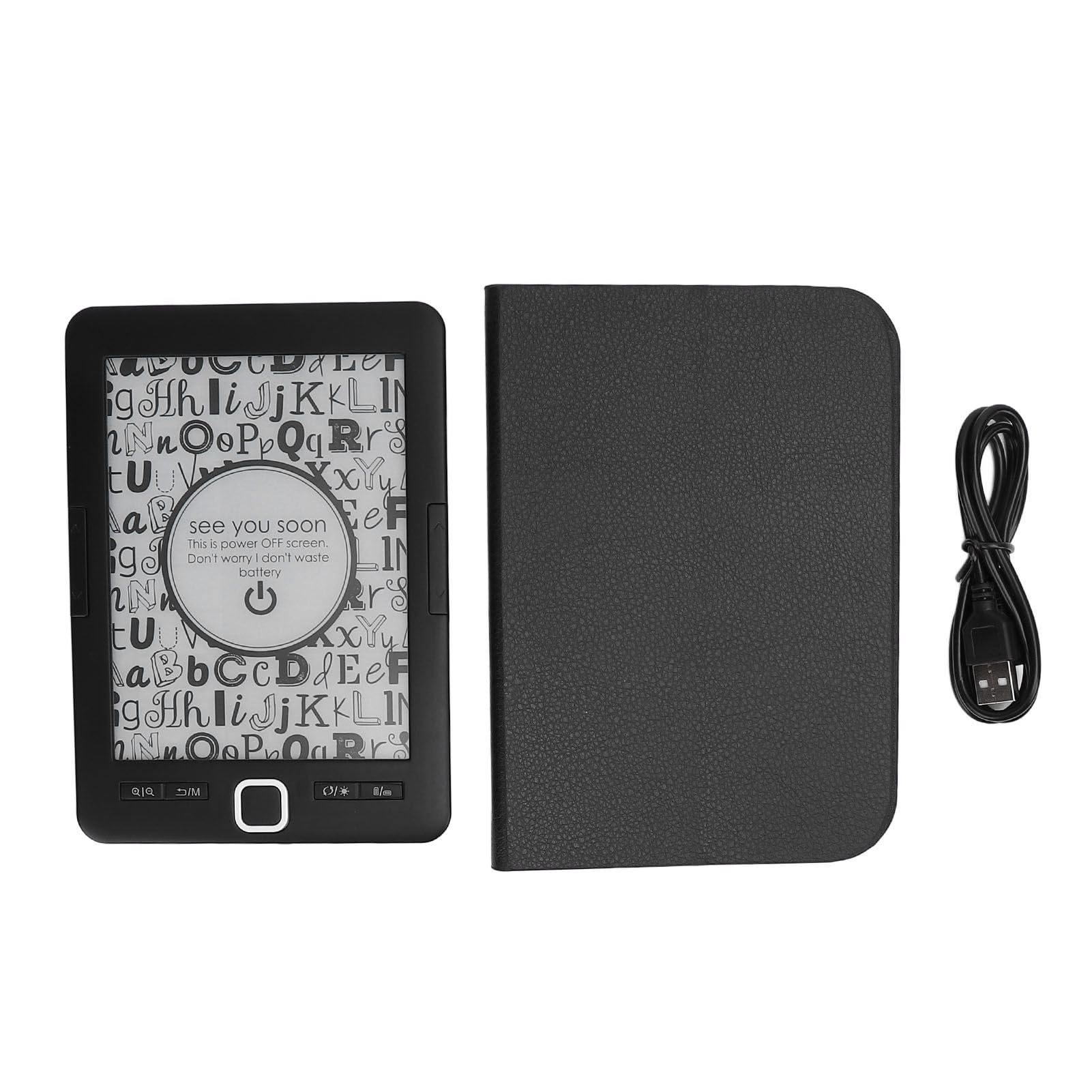 Lector de Libros Eléctrico Lector Portátil de Brillo Ajustable para Viajes Diarios, de Libros con Pantalla de Tinta de Pantalla de 6 Pulgadas para Novelas, de Texto, Cómics [ de Eléctrico