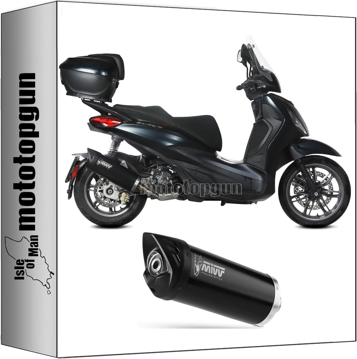 Mivv Pot D'echappement Racing Nocat Mk3 Acier Compatible Avec Kawasaki Z125 Z-125 2023 2024 Mototopgun