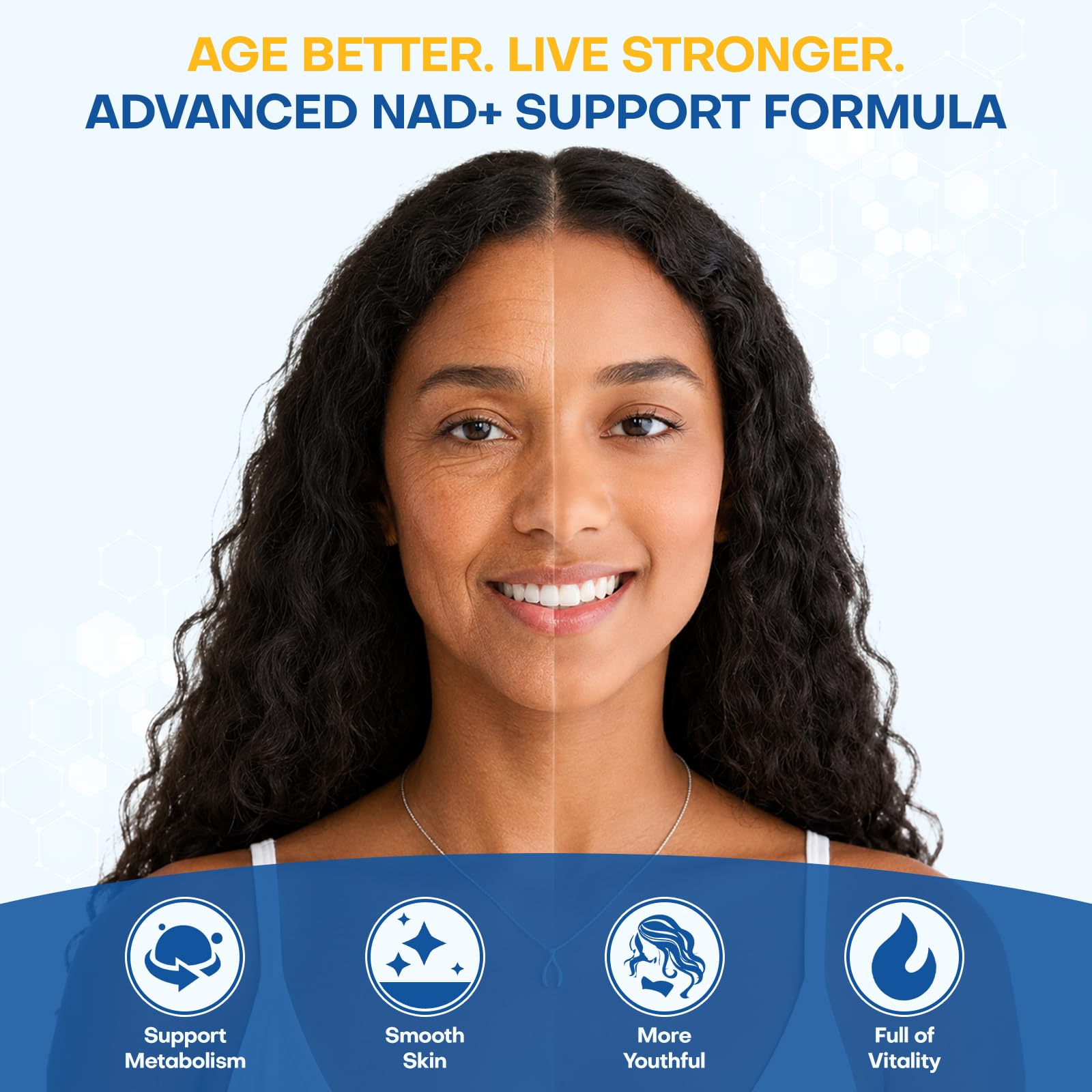 NAD+ Supplement with Nicotinamide Riboside 500mg & Trans-Resveratrol 100mg– NR Supplement for Cellular Energy & Healthy Aging Support for Men & Women — Amazon image 4