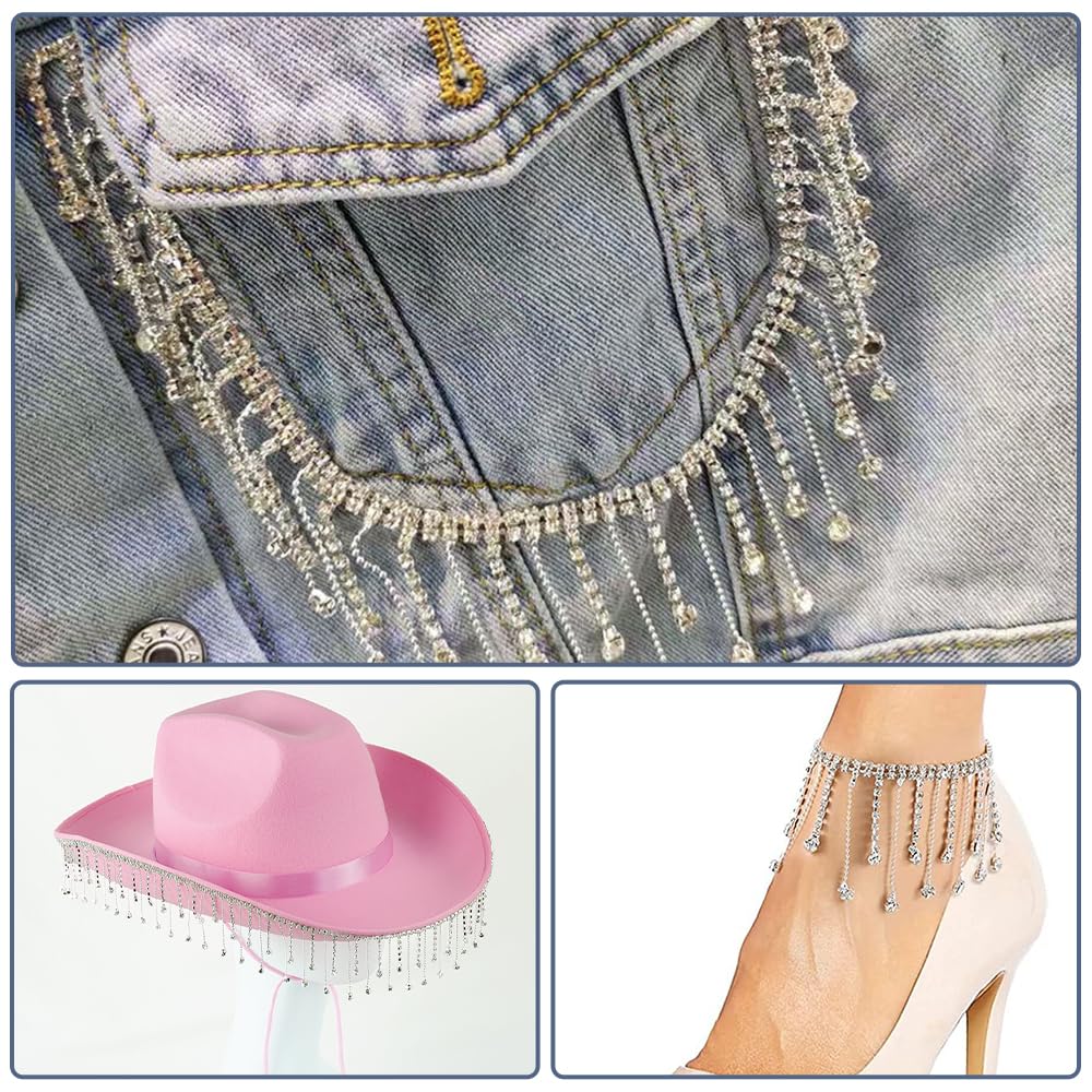 6 Ruban Strass Therocollant pour Veteent Bling Rouleau Strass Diaant de Résine DIY,Rhinestone