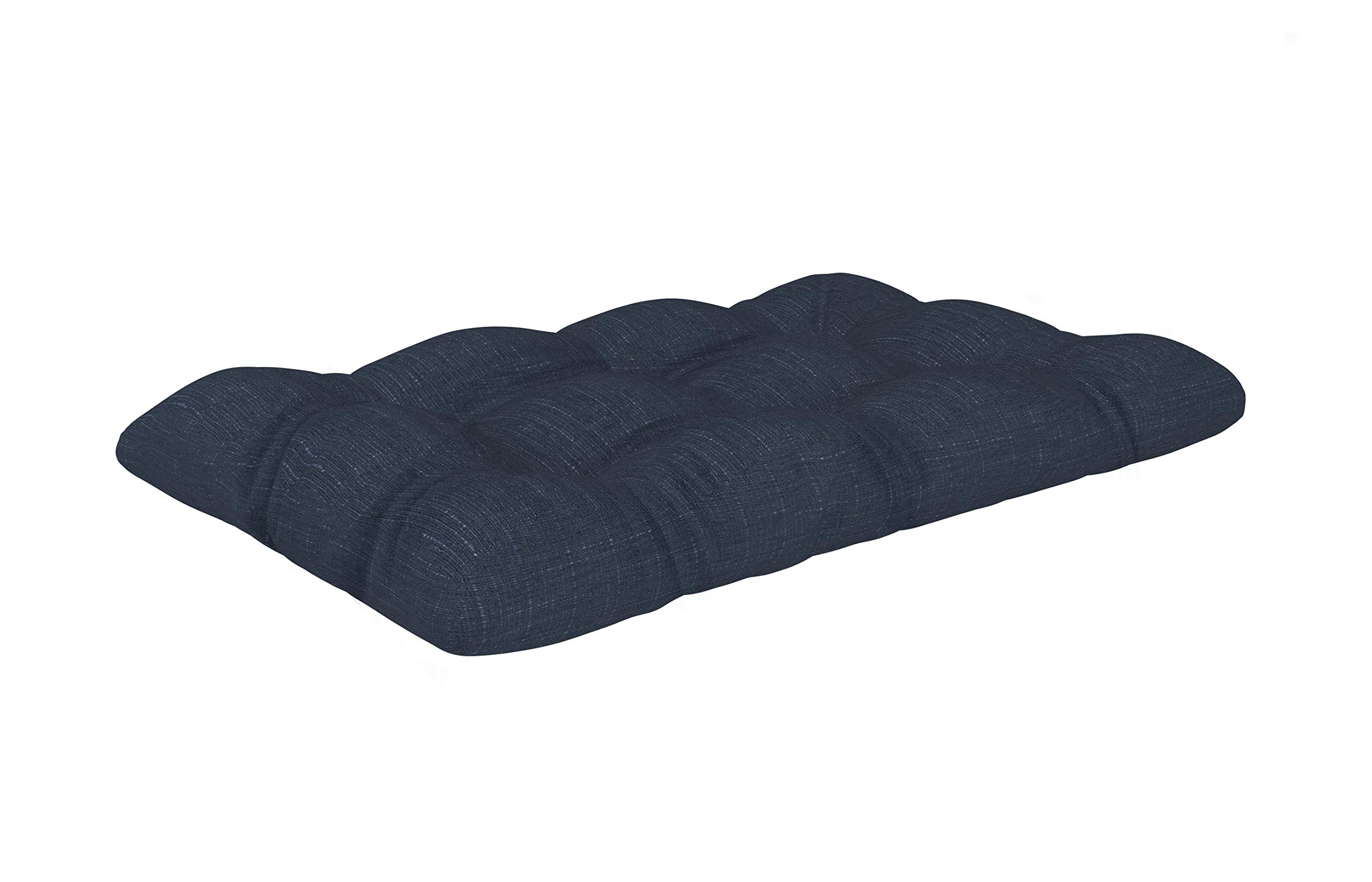 POKAR Euro Pallet Quilted Pillow - 1x Seat Cushion 120 x 80cm, Garden Pillows, Pallet Garden Sofa Bench Furniture, Patio, Without Pallets, Dark Blue — image 1