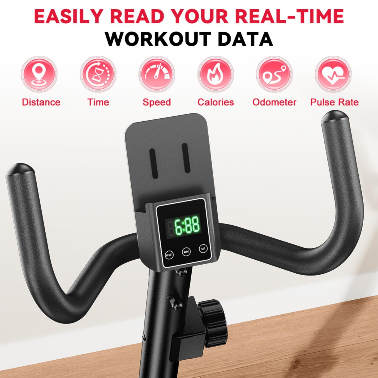 Cyclette da Seduti per Casa, Cyclette Orizzontale Magnetica con Schienale Ergonomico, 16 Livelli di Resistenza, Display LCD, Ideale per Cardio e Recupero, 150KG