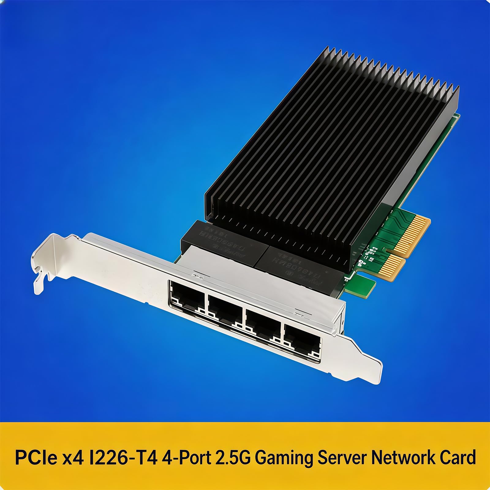 Adattatore rete PCIe RJ45 RJ45 4X da 2, 5 Ghz per controller I226 desktop e server compatibile con IEEE802.3Bz