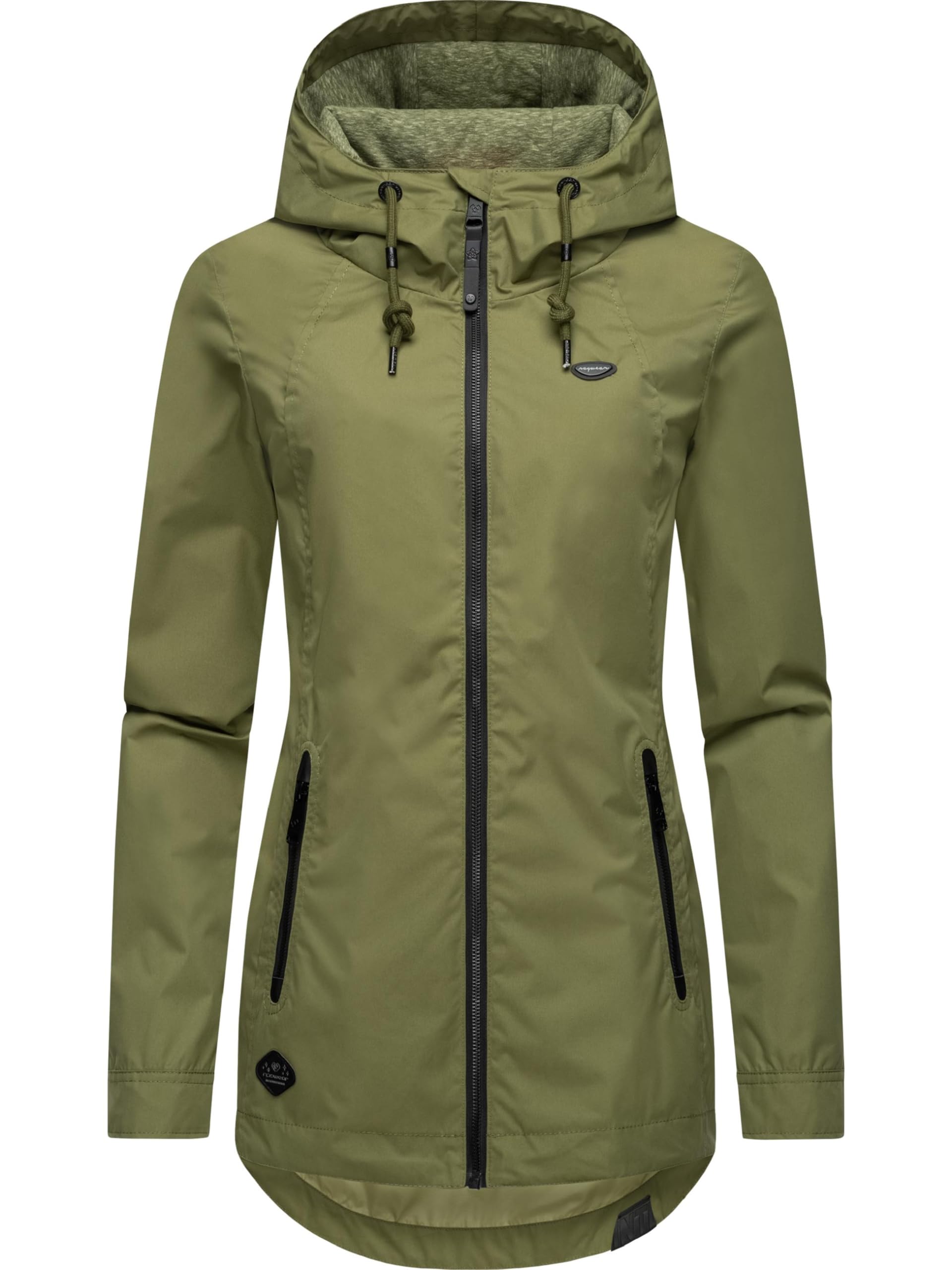 Ragwear Women's Olive024 Zuzka Intl Transition Jacket Lightweight Jacket Short Coat Waterproof With Adjustable Hood Xs-6Xl, Xl