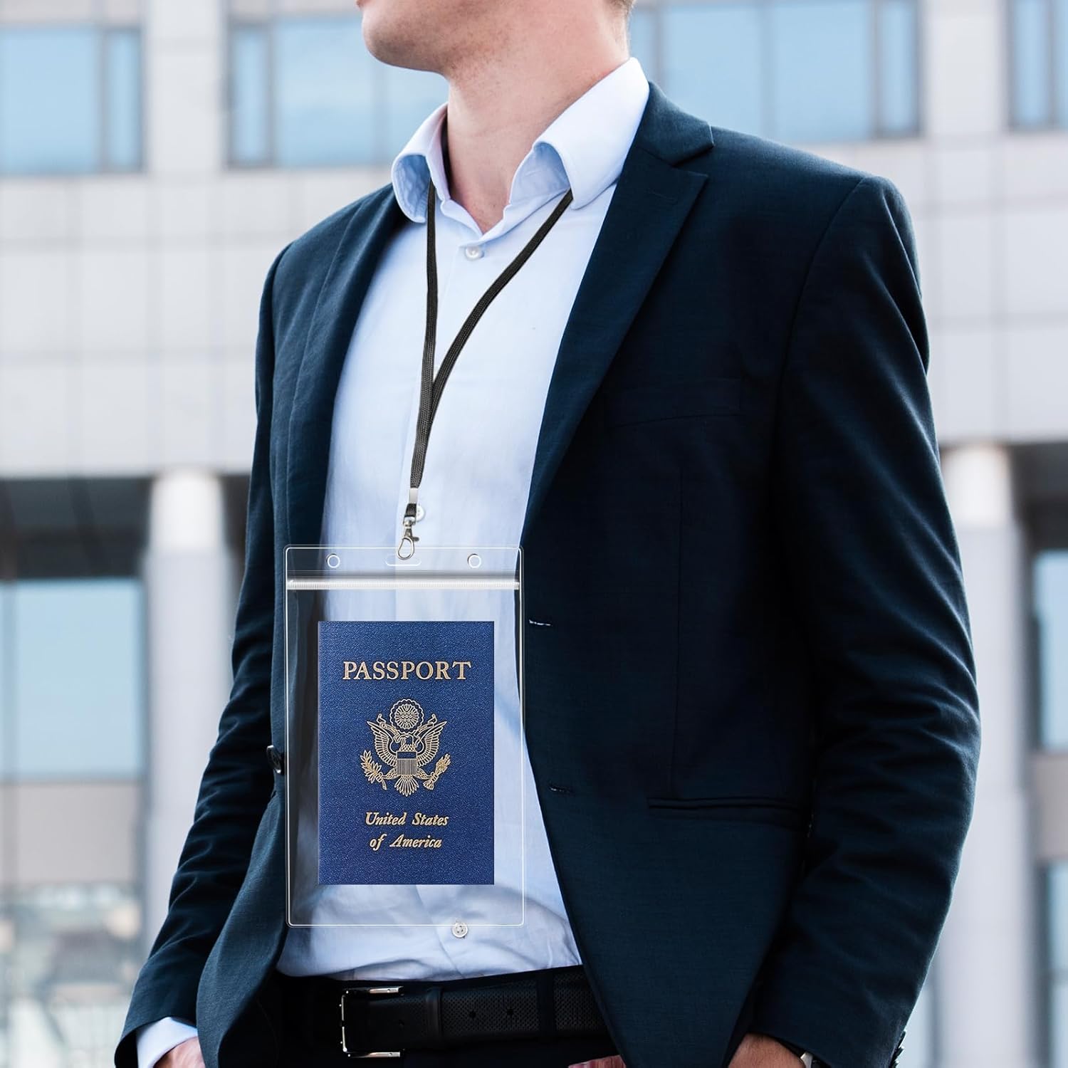 Bulk 50 Pack Passport & Credential Card Holders (4.35X6.1/4.25x6/4x6), Extra Large(XXL) Clear ID Name Badge Holder, Photo Protector Sleeve for VIP&Backstage Passes, Exhibitor&Conference, Cruise&Travel - Image 2