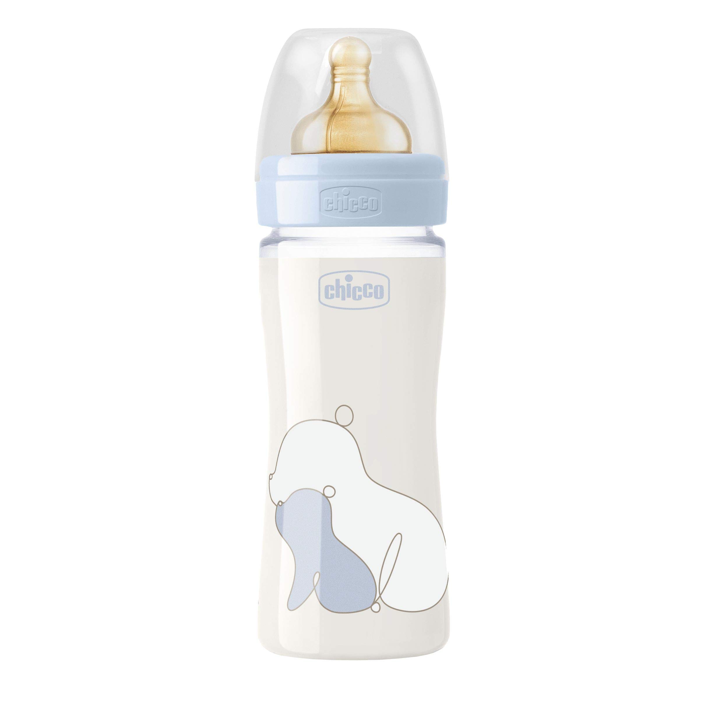 Image secondaire de Chicco Biberon Original 240ml Vetro 1 Foro 1 Foro Boy Con Tettarella In Caucciu'