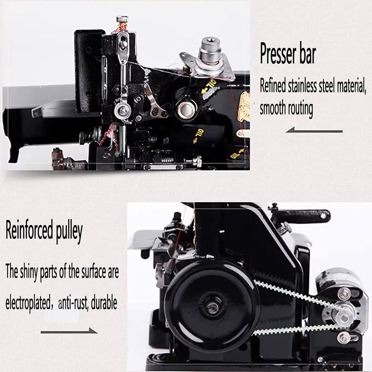 250W Sergers & Overlock Machines, Overlock Sewing Machine, Small Household Sewing Handheld Tool, Overlock Width :3.0-4.0Mm, 3000 Stitches/Min, for Hemming Sewing