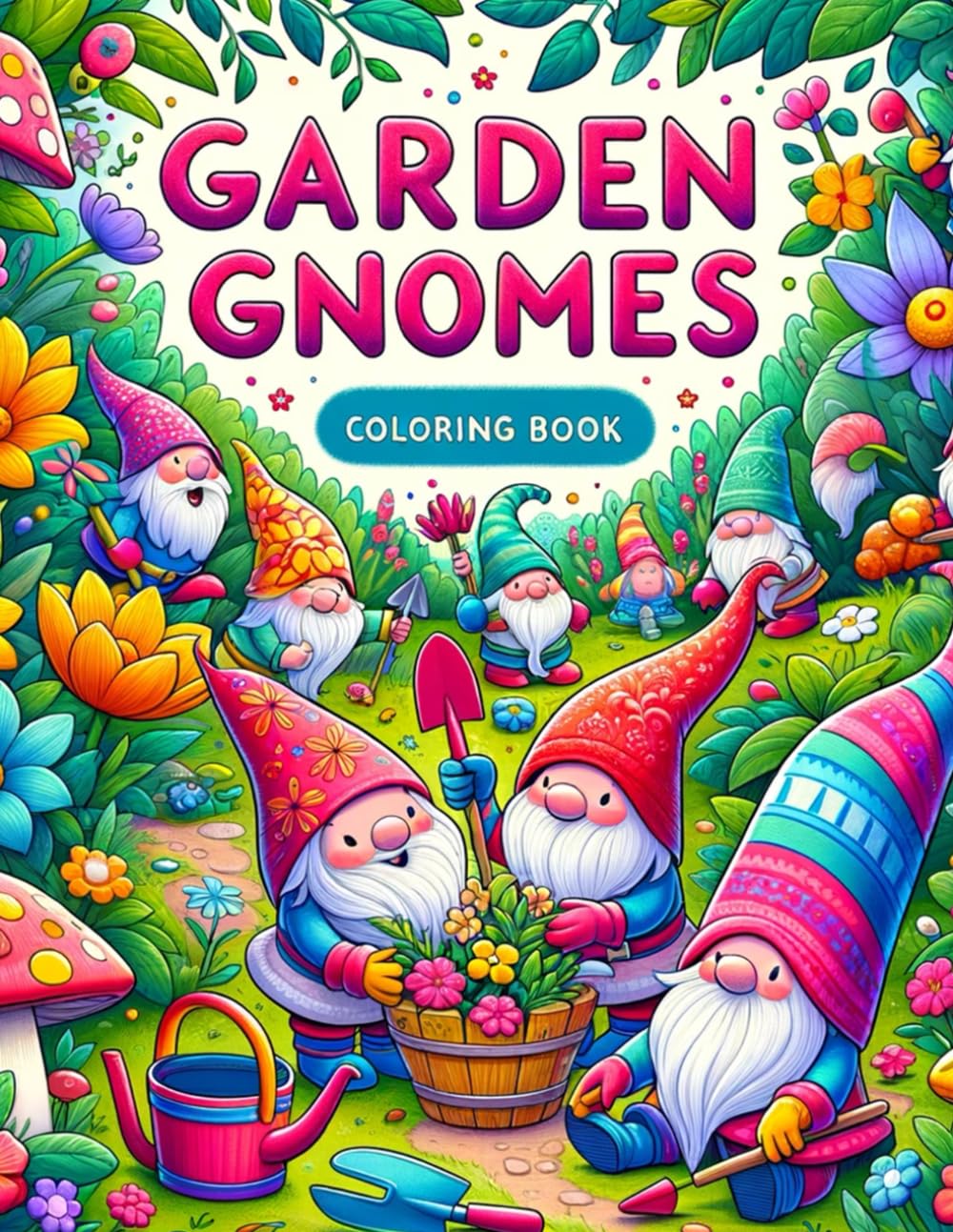 Garden Gnomes Coloring book: Turn Your Color Experience into a Gnome-tastic Adventure with Our Gallery - Where Every Page Invites You to Discover the ... Artistic Expression to Bring Joy and Wonder