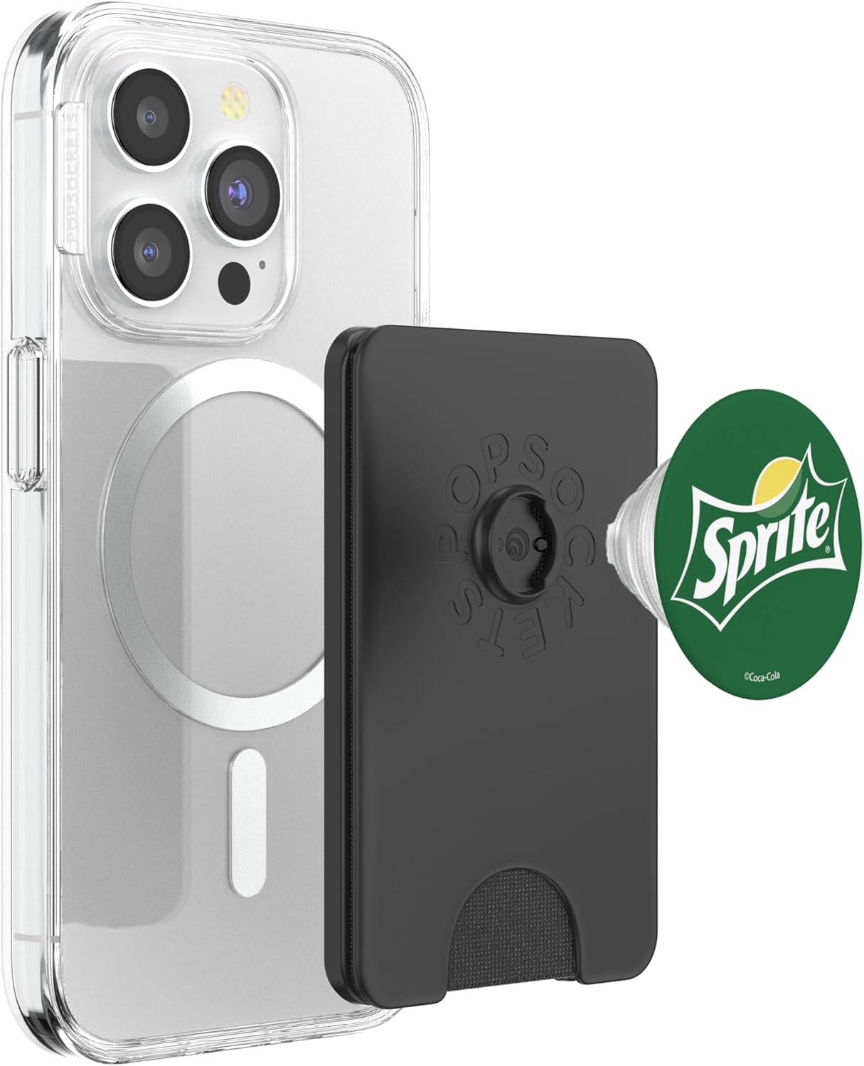 Coca-Cola Original White Sprite Logo PopSockets PopWallet for MagSafe