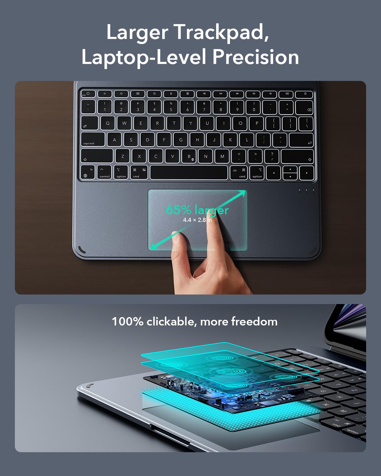 Amazon.co.jp: ESR Shift iPad Air 13インチ（M3/M2）用キーボード付き