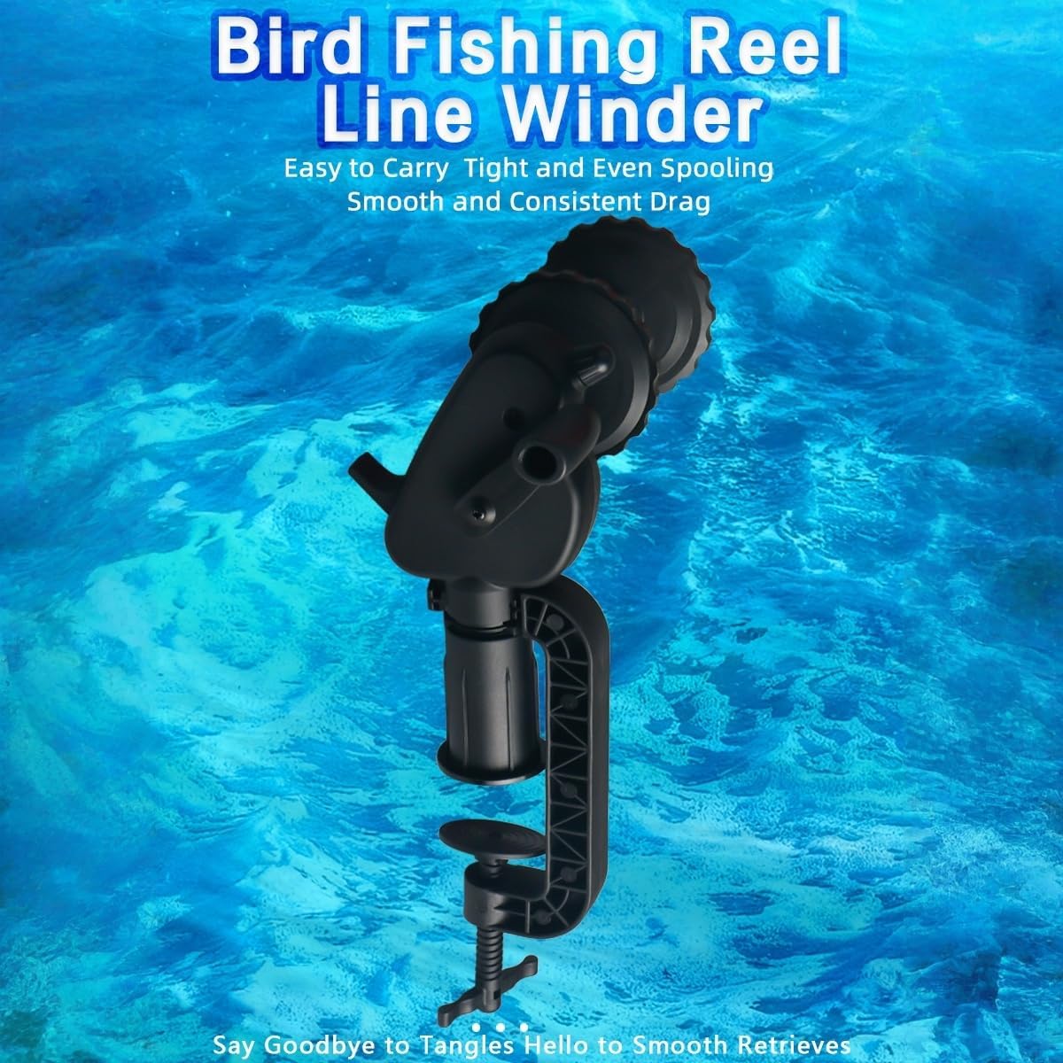 1pcs Universal Fishing Reel Line Winder - Portable Spooling Tool for Baitcast, Spinning & Conventional Reels