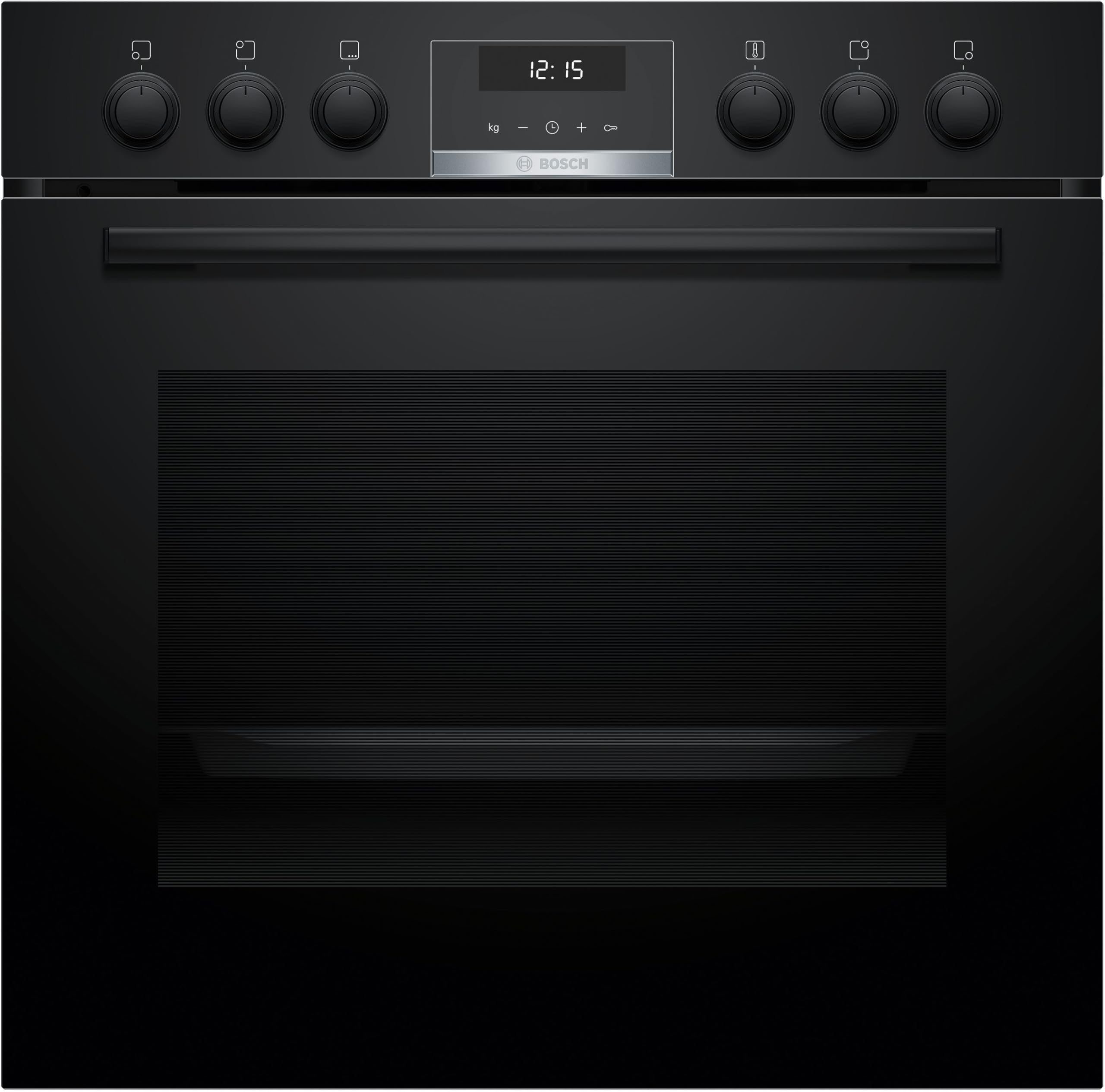 Bosch Serie 6 Einbauherd-Set HND611LS67 60 cm mit Reinigungshilfe AutoPilot 10 HEB517BB3 Serie 4 Elektro-Kochfeld 60 cm herdgesteuert mit Rahmen Made in Germany