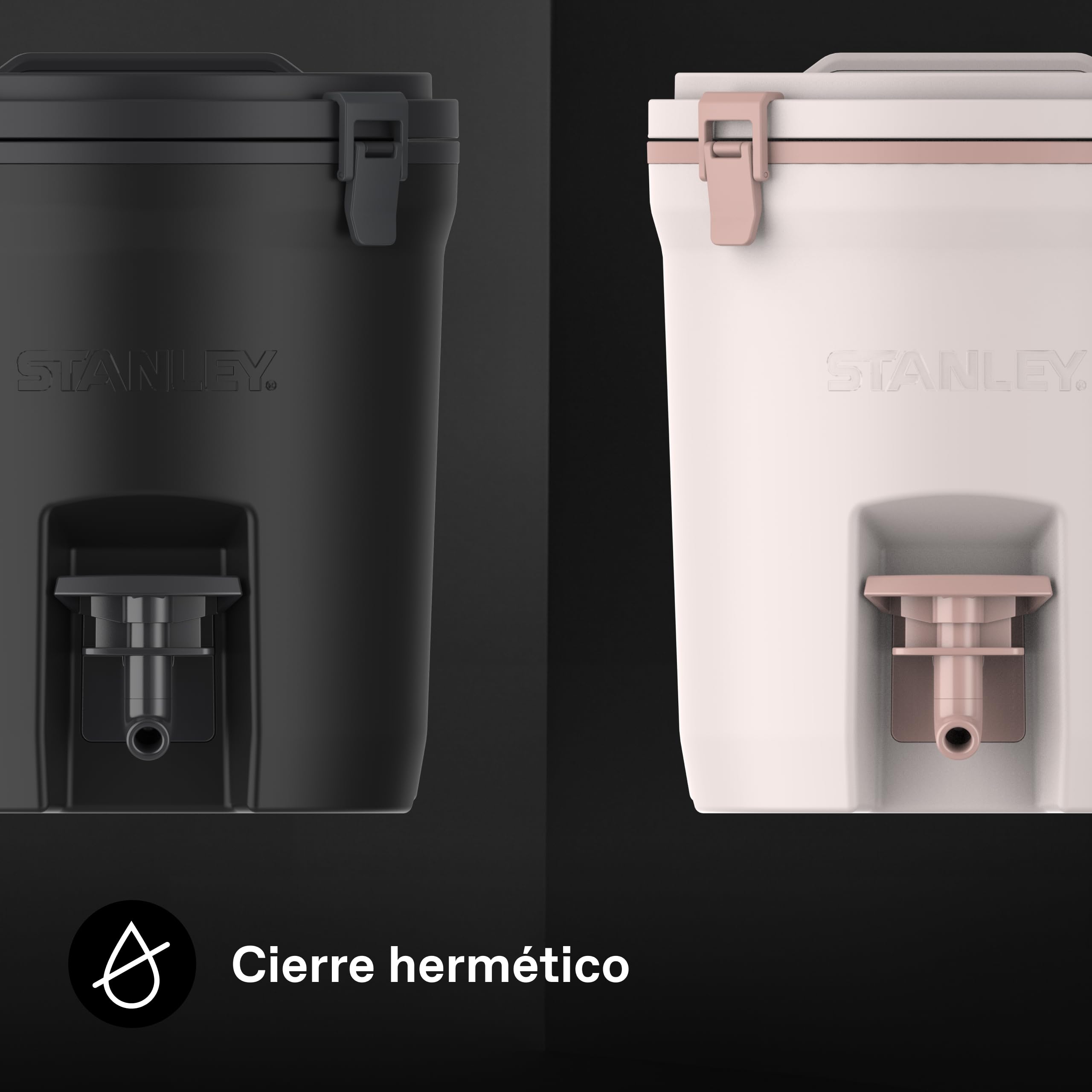 Stanley 1913 Jarra de Agua Fast-Flow 7.5L - Black 2.0 | Mantiene 13 Horas Frío - Hielo Hasta 2 Días - Antigoteo - Doble Pared con Aislante - Jarra con Cierres y Asa Resistentes