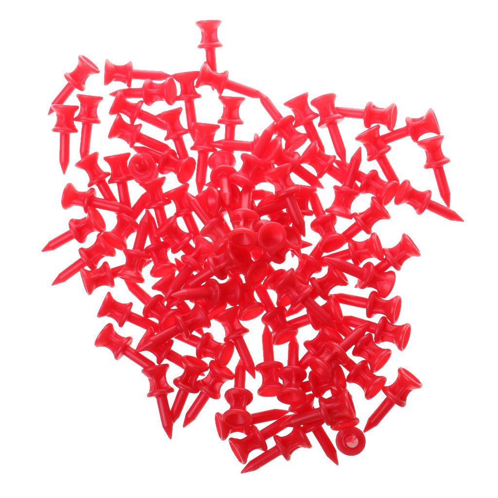 MERISHOPP 100 Pcs/Pack Professional 32mm 1.26" Plastic Castle Golf Tees Red | Sporting Goods | Golf | Golf Clubs & Equipment | Golf Tees | 100 x Golf Tees (B0D6R8D1H1) Amazon Price History, Amazon Price Tracker