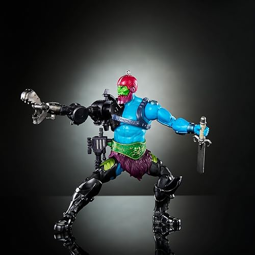 Miniatura 5 de Masters of the Universe Masterverse New Eternia Trap Jaw figura de acción, coleccionable de lujo con 30 articulaciones y múltiples accesorios,