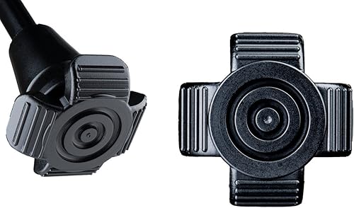 Ergocap® Punta de goma de muleta de alto rendimiento – Pie de repuesto de goma de 3/4 pulgadas para bastones/muletas – Cuatro puntos estable,